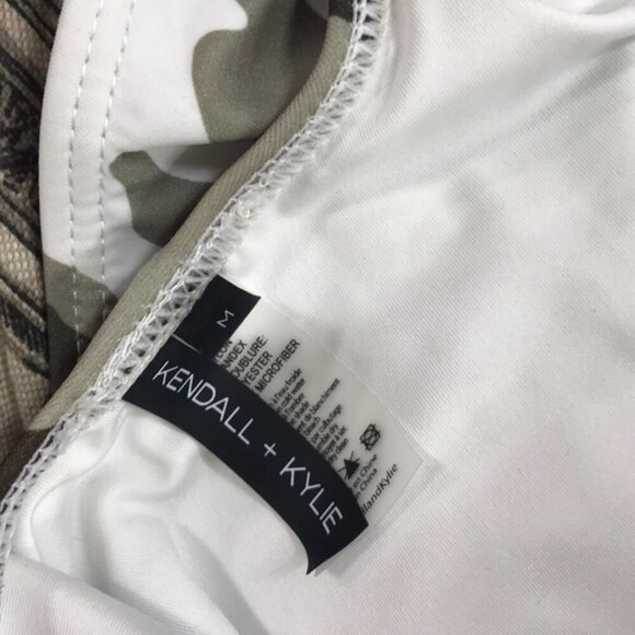 KENDALL & KYLIE Camo Print Low Back Swimsuit - Picture 9 of 9